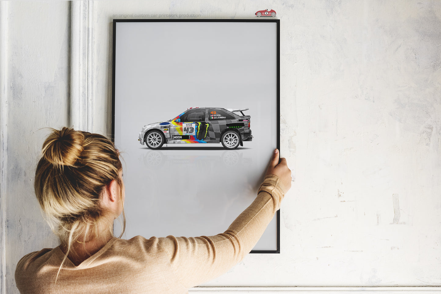 Ken Block Ford Escort RS Cossie V2 Tribute Wall Art - Liveries