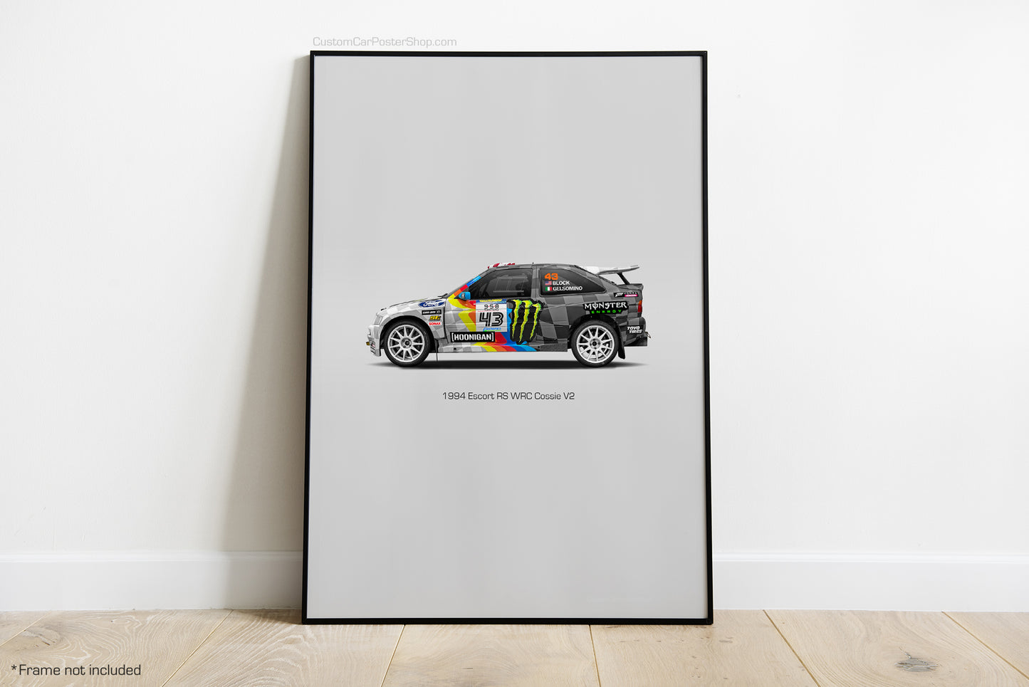 Ken Block Ford Escort RS Cossie V2 Tribute Wall Art - Liveries
