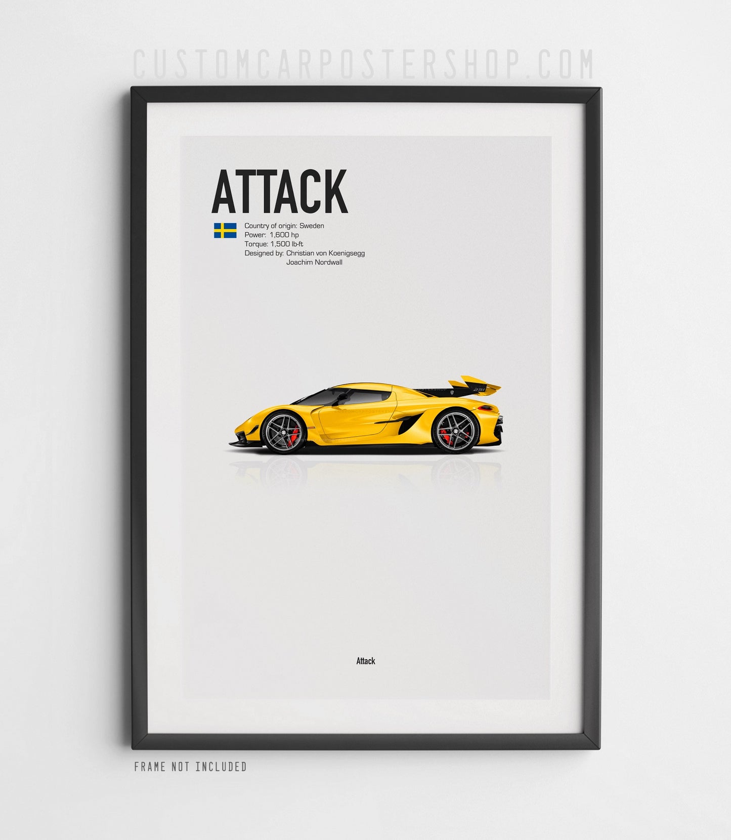 Koenigsegg Jesko Attack Poster