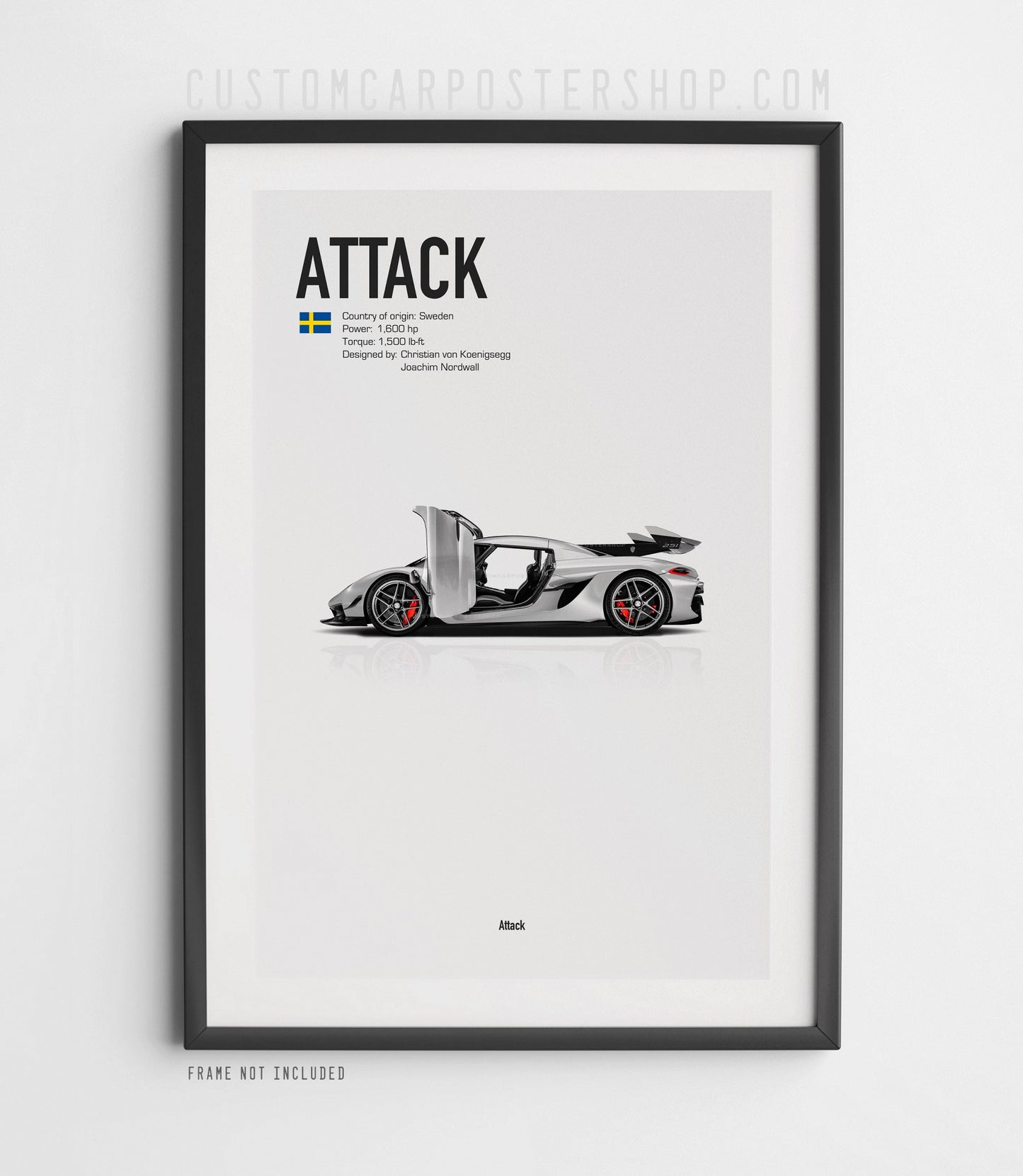 Koenigsegg Jesko Attack Poster