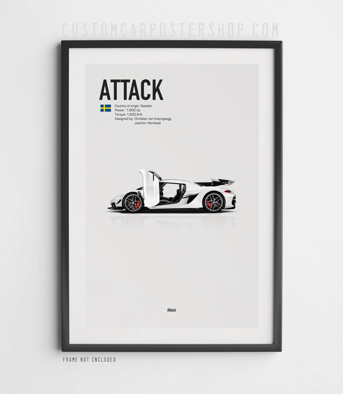 Koenigsegg Jesko Attack Poster