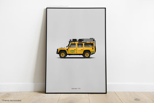 Land Rover Defender Camel Trophy Tribute Wall Art - 4x4 Liveries