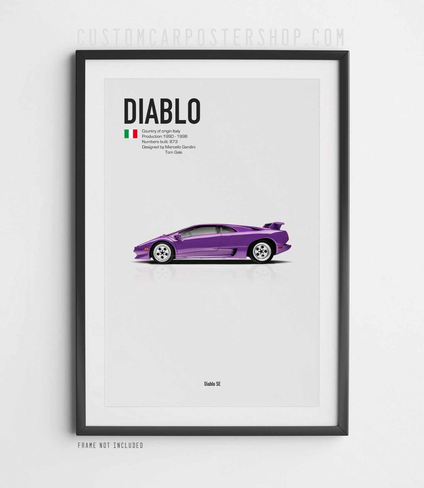 Lamborghini Diablo Poster