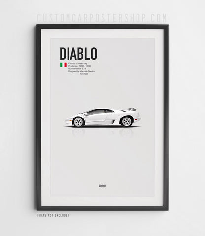 Lamborghini Diablo Poster