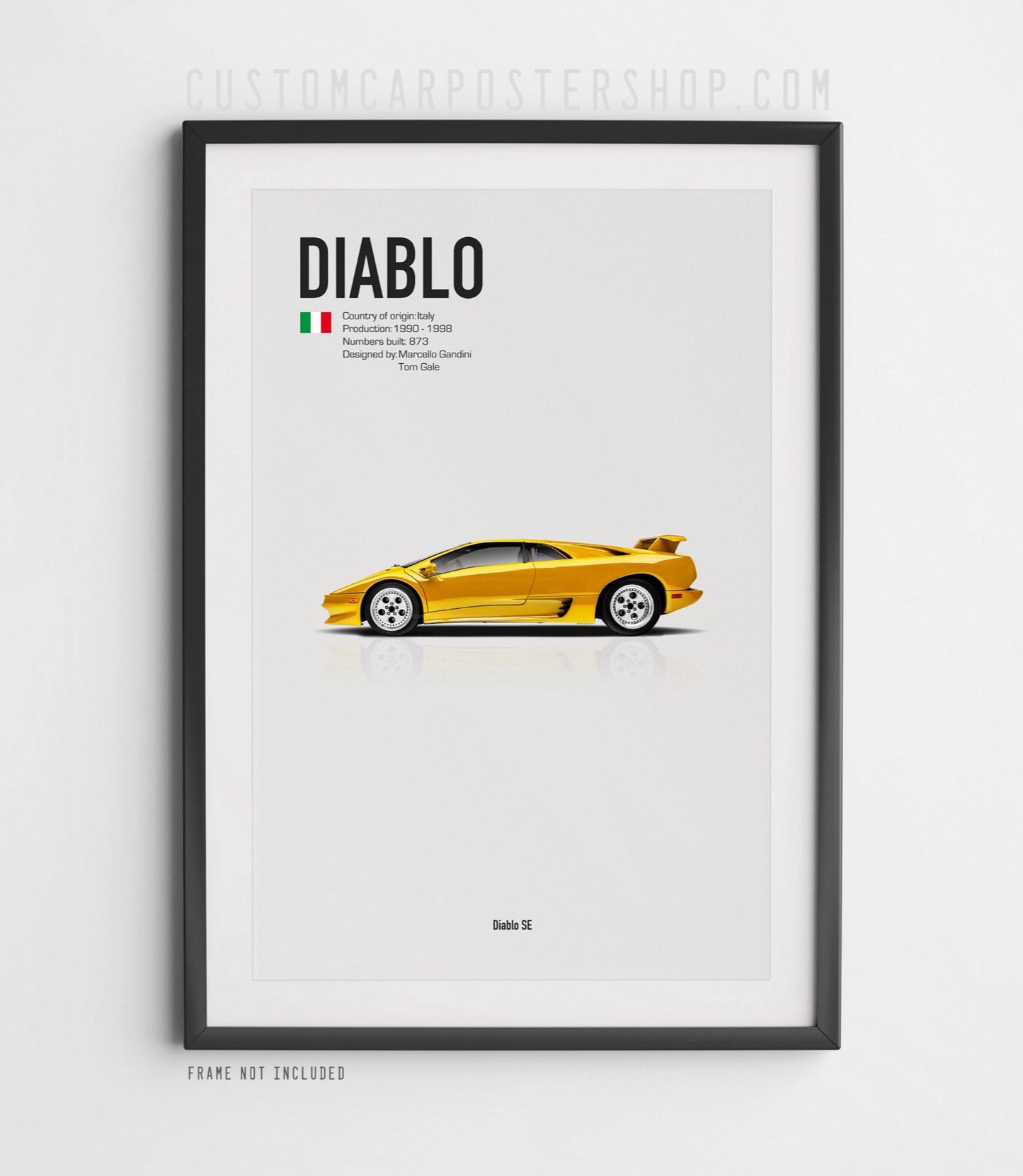 Lamborghini Diablo Poster