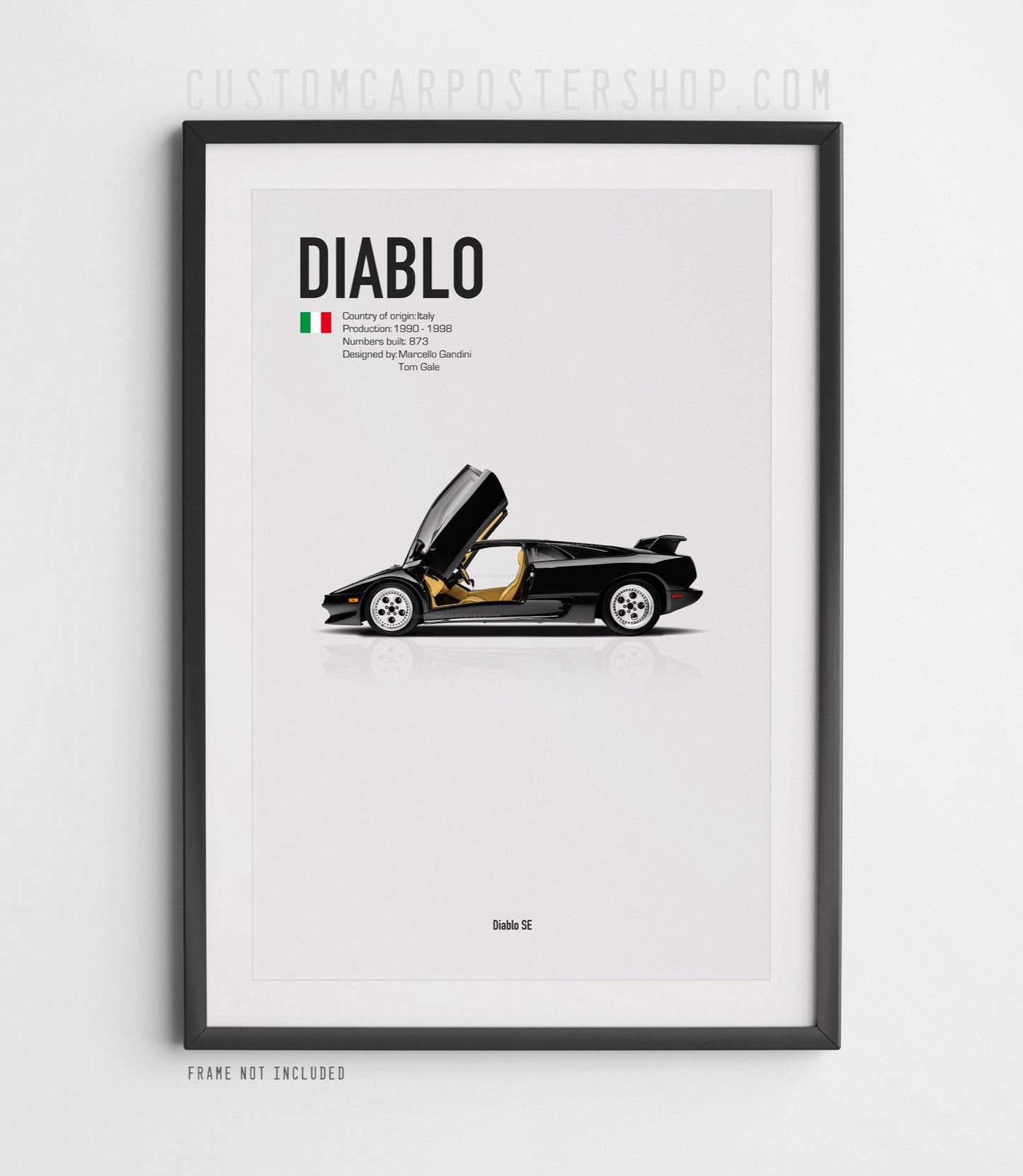 Lamborghini Diablo Poster