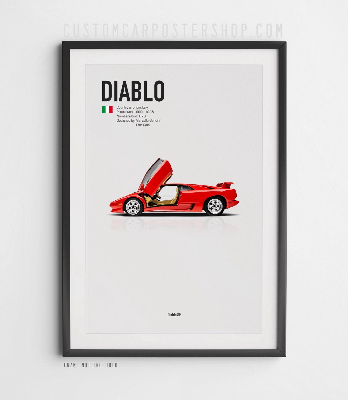 Lamborghini Diablo Poster