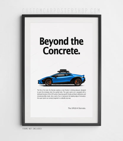 Lamborghini Huracán Sterrato Print Ad - Beyond the Concrete