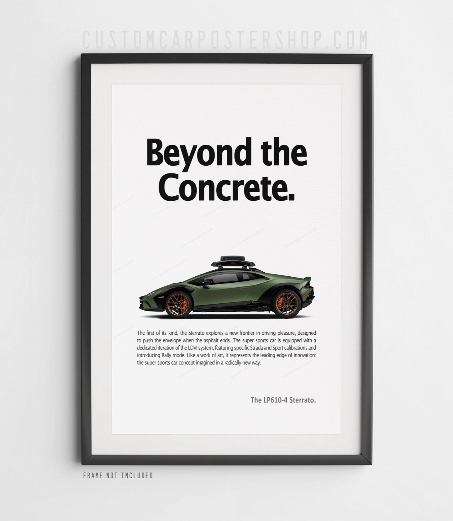 Lamborghini Huracán Sterrato Print Ad - Beyond the Concrete
