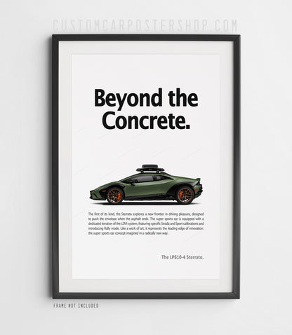 Lamborghini Huracán Sterrato Print Ad - Beyond the Concrete