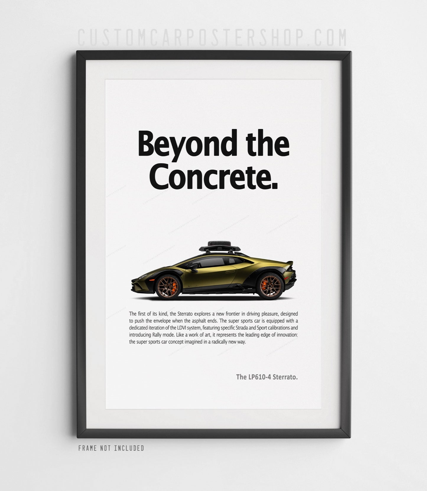 Lamborghini Huracán Sterrato Print Ad - Beyond the Concrete