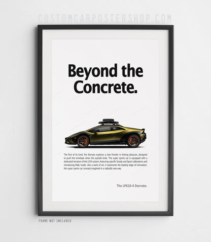 Lamborghini Huracán Sterrato Print Ad - Beyond the Concrete