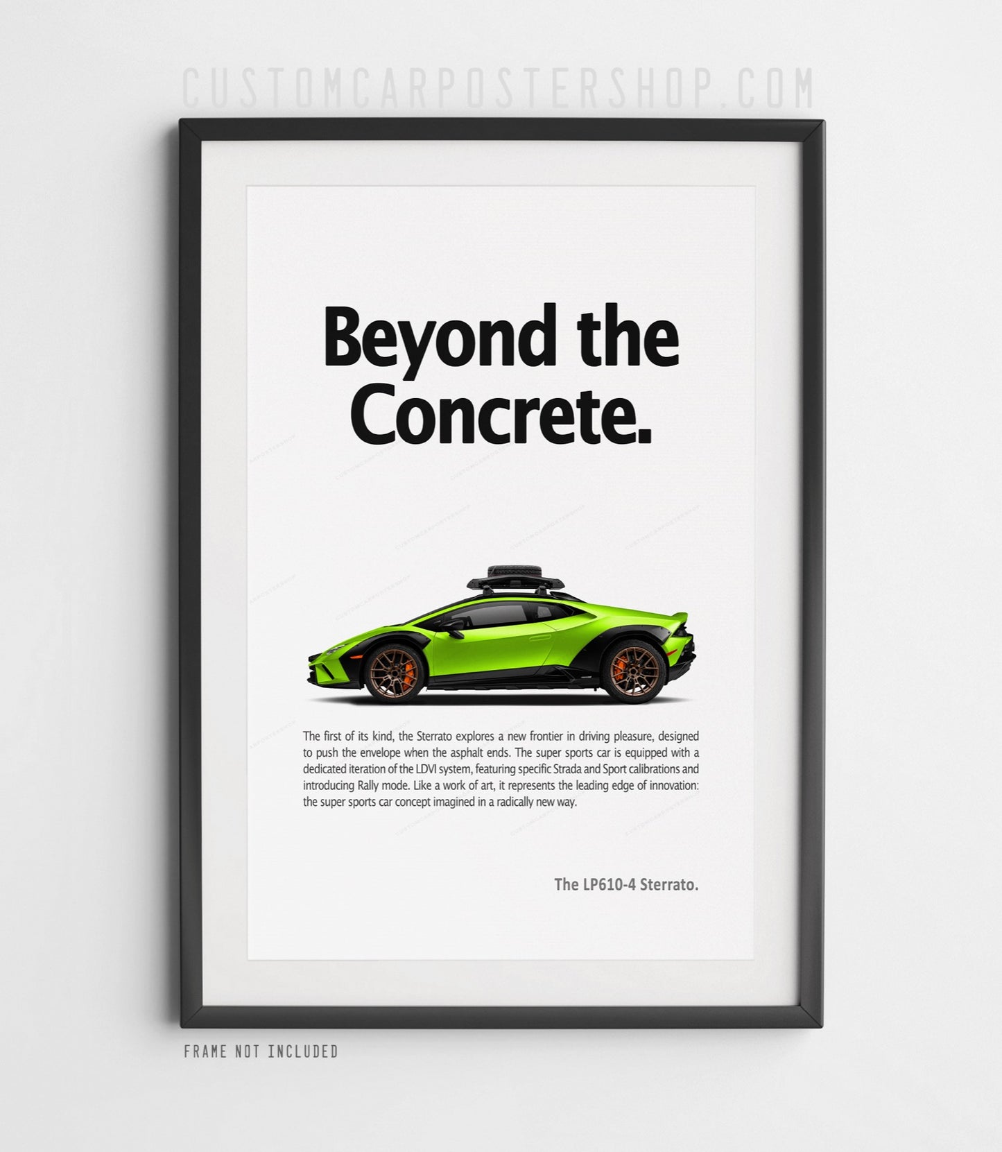 Lamborghini Huracán Sterrato Print Ad - Beyond the Concrete