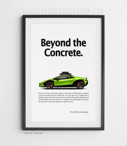 Lamborghini Huracán Sterrato Print Ad - Beyond the Concrete