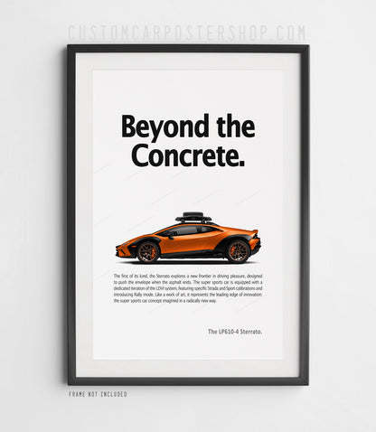 Lamborghini Huracán Sterrato Print Ad - Beyond the Concrete