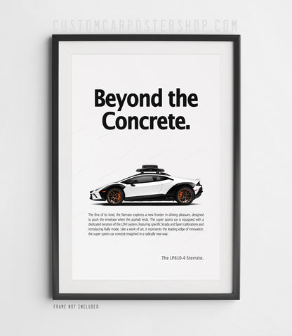 Lamborghini Huracán Sterrato Print Ad - Beyond the Concrete