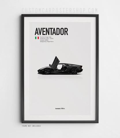 Lamborghini LP700 Aventaor Poster
