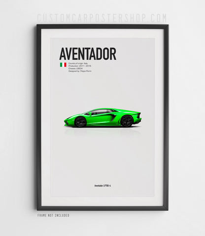 Lamborghini LP700 Aventaor Poster