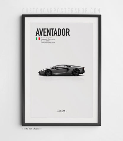 Lamborghini LP700 Aventaor Poster