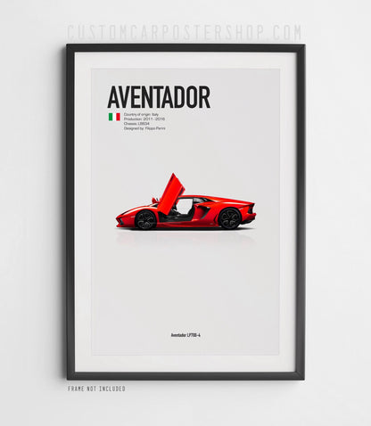 Lamborghini LP700 Aventaor Poster