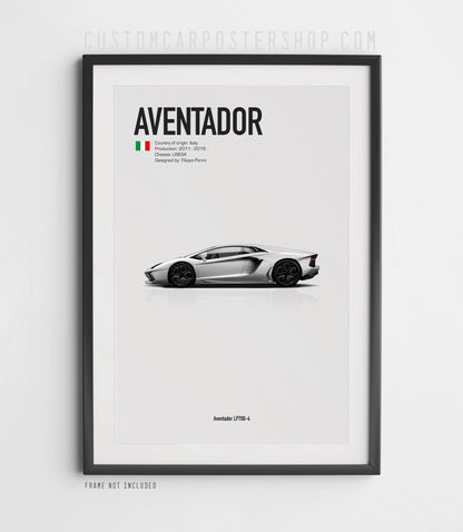 Lamborghini LP700 Aventaor Poster