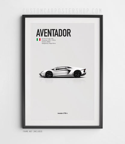 Lamborghini LP700 Aventaor Poster