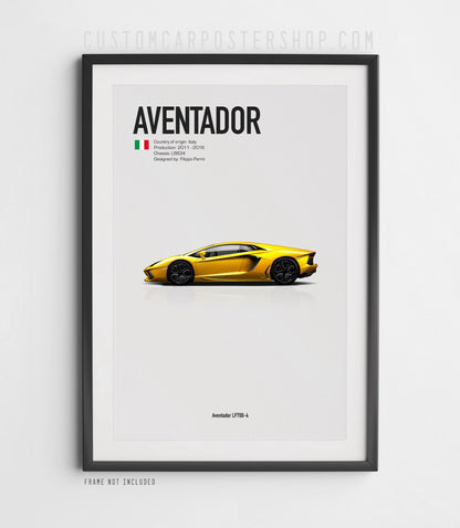 Lamborghini LP700 Aventaor Poster