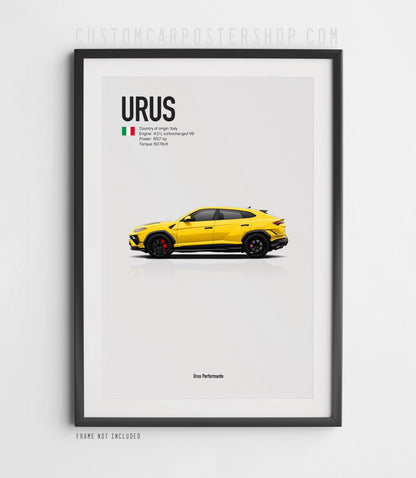 Lamborghini Urus Performante Poster