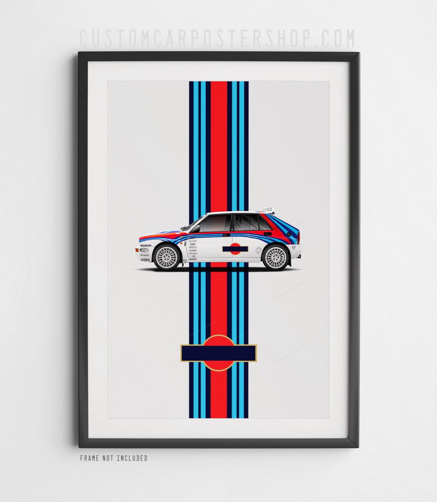 Lancia Delta HF Integrale Group A Rally Martini Livery Poster