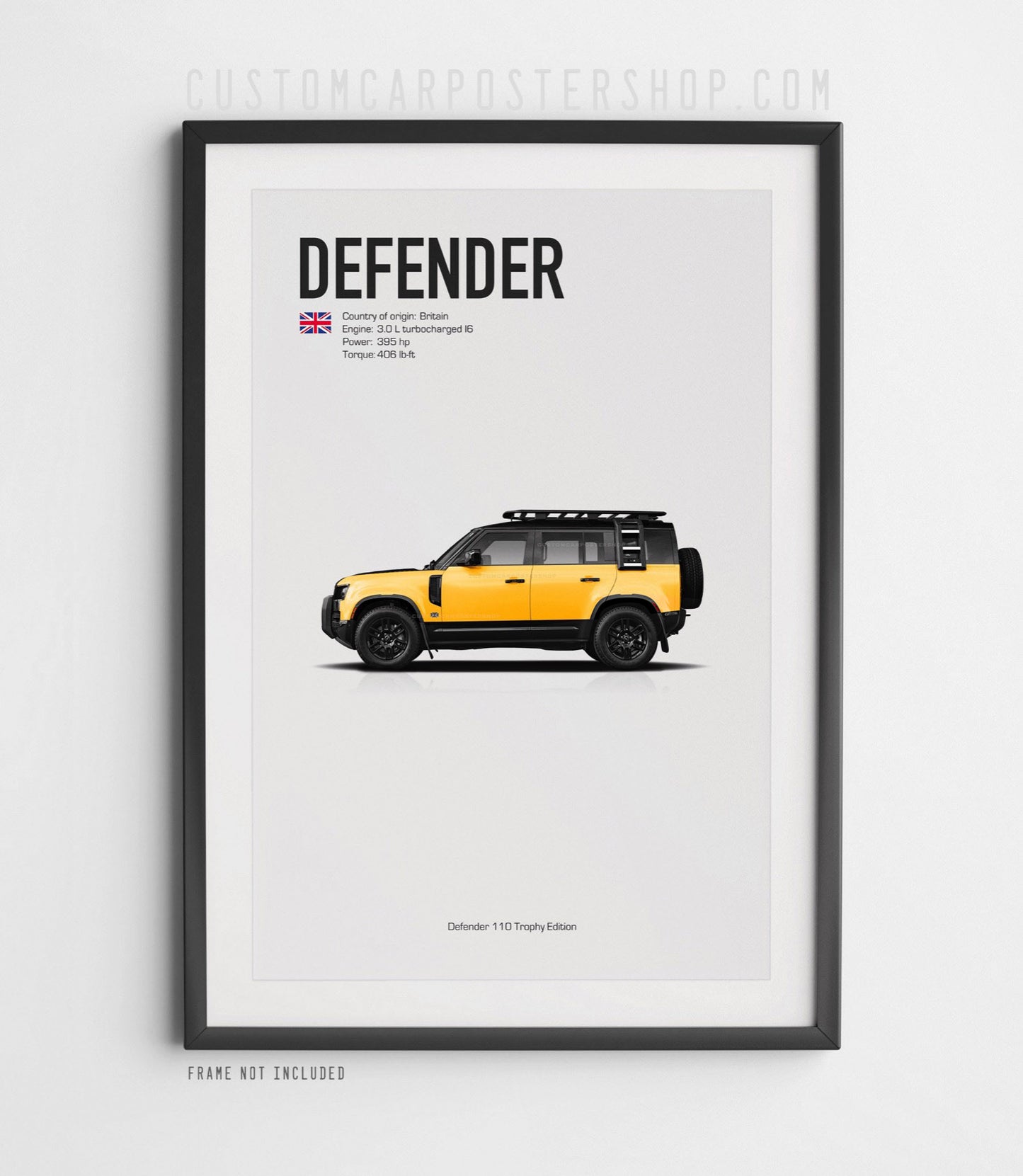 Land Rover Defender (L663) Camel Trophy Poster