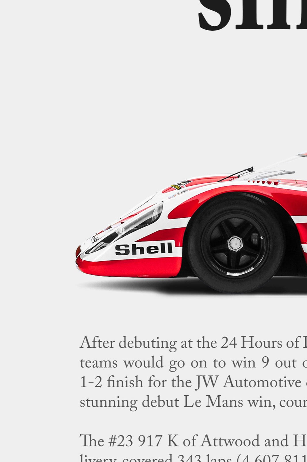 Porsche 917K Vintage Ad - Le Mans from Le Boys