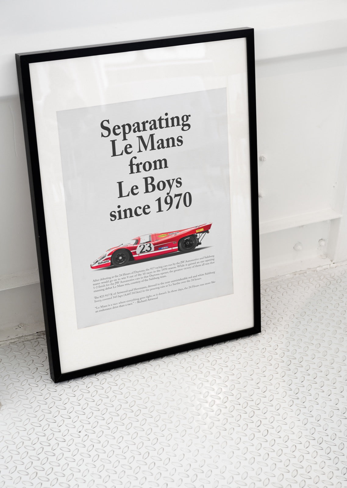 Porsche 917K Vintage Ad - Le Mans from Le Boys