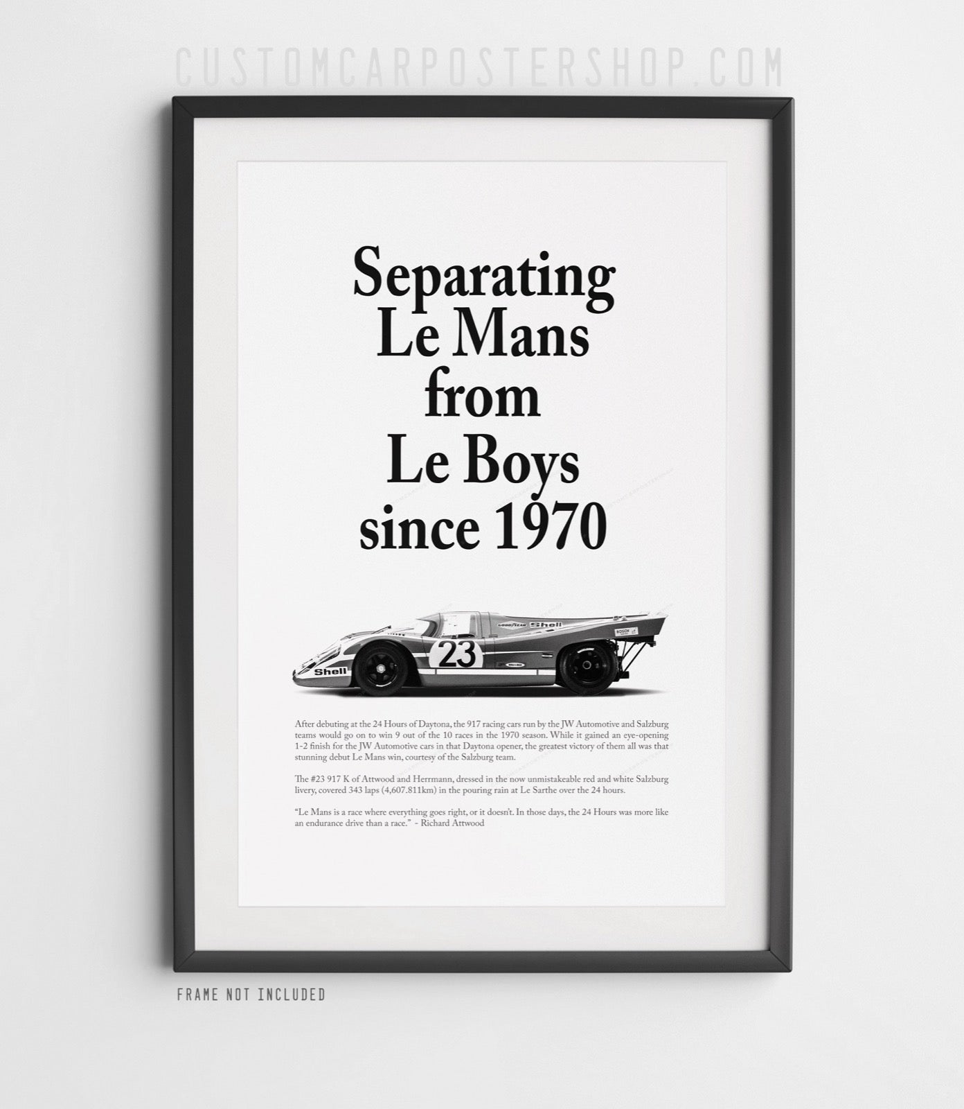 Porsche 917K Vintage Ad - Le Mans from Le Boys