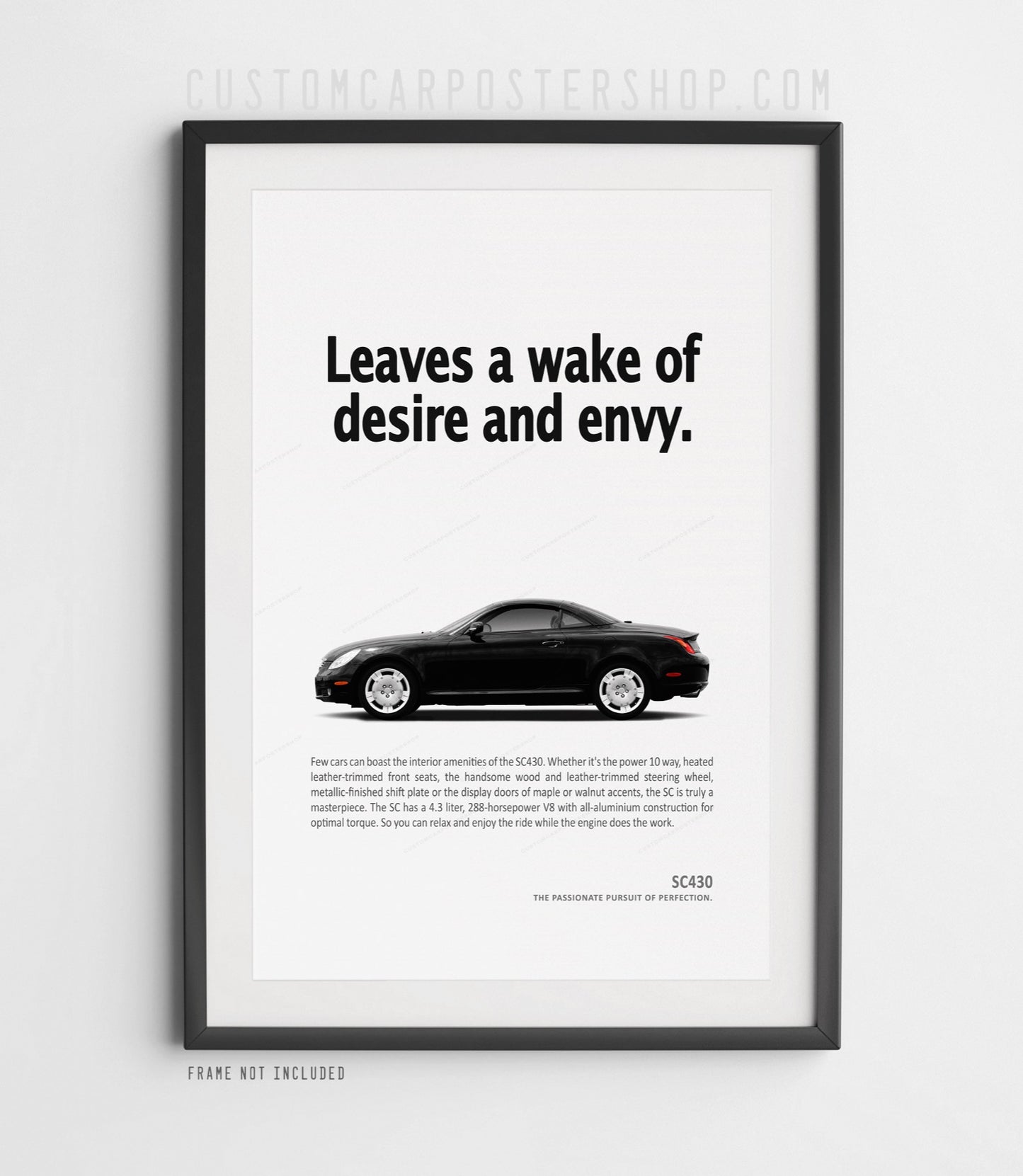Lexus SC430 Print Ad - Wake of Desire
