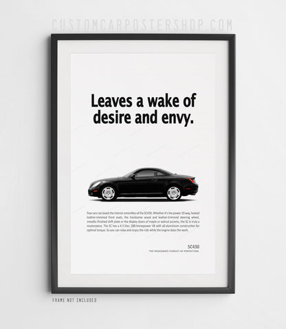 Lexus SC430 Print Ad - Wake of Desire