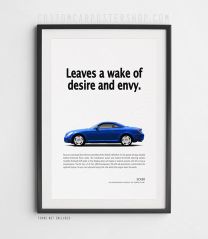 Lexus SC430 Print Ad - Wake of Desire