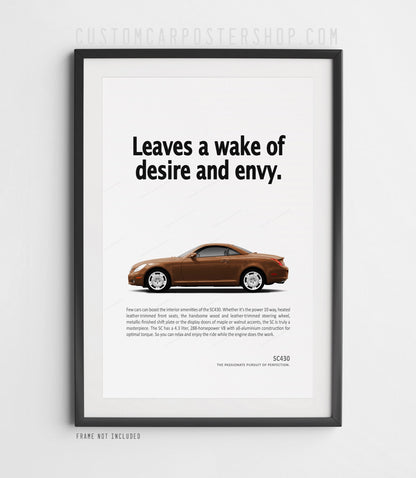 Lexus SC430 Print Ad - Wake of Desire