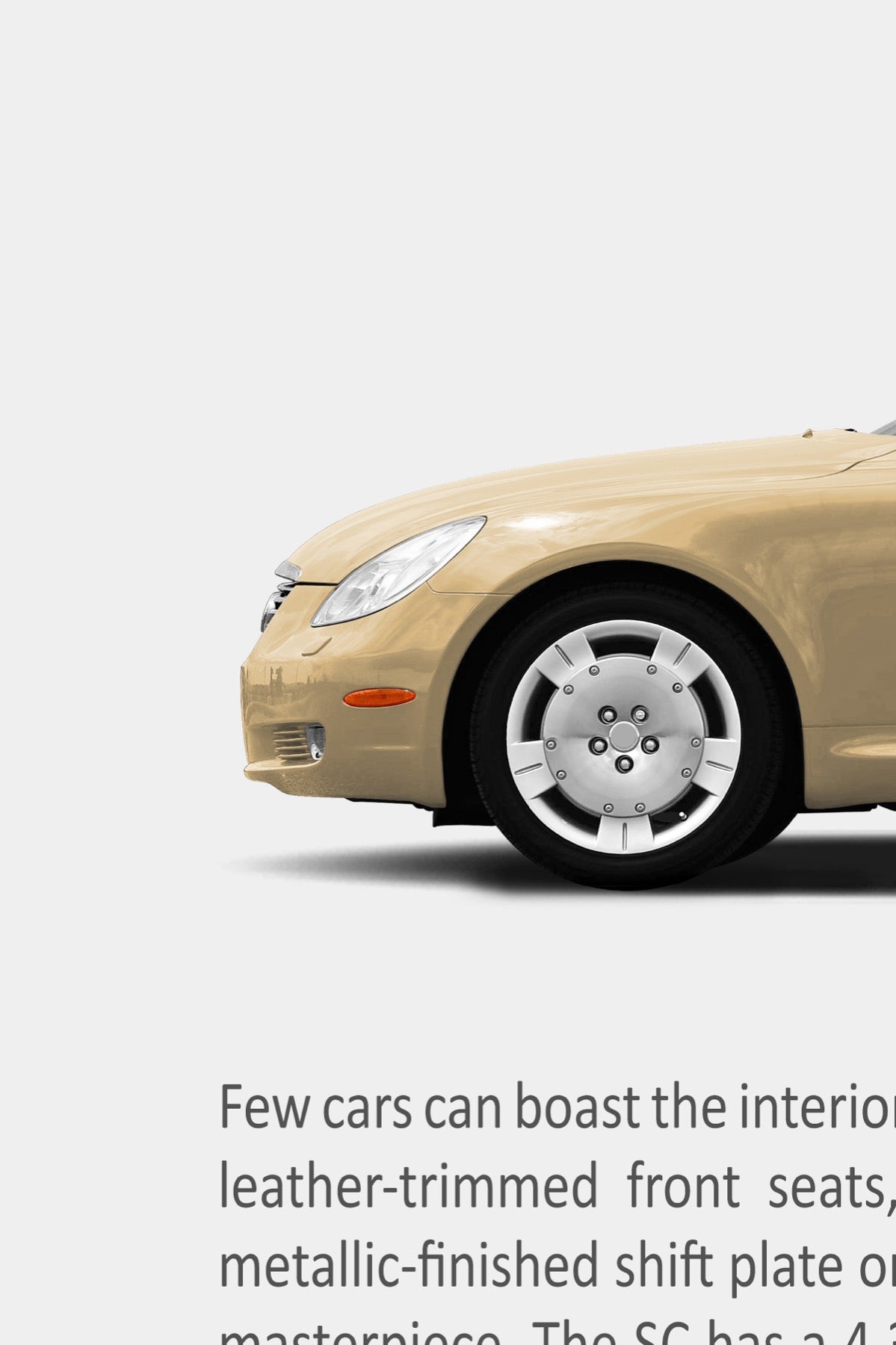 Lexus SC430 Print Ad - Wake of Desire