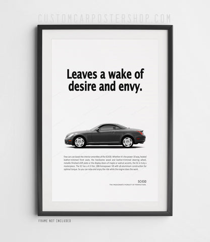 Lexus SC430 Print Ad - Wake of Desire