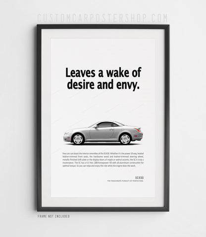 Lexus SC430 Print Ad - Wake of Desire