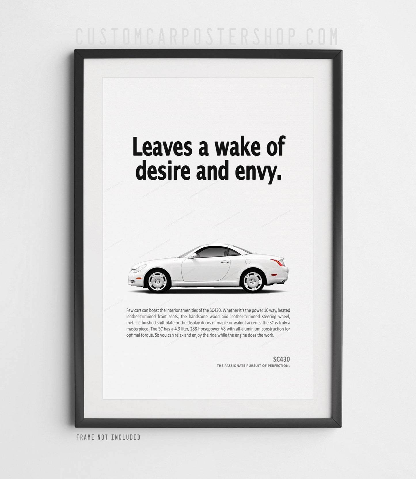 Lexus SC430 Print Ad - Wake of Desire