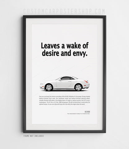 Lexus SC430 Print Ad - Wake of Desire