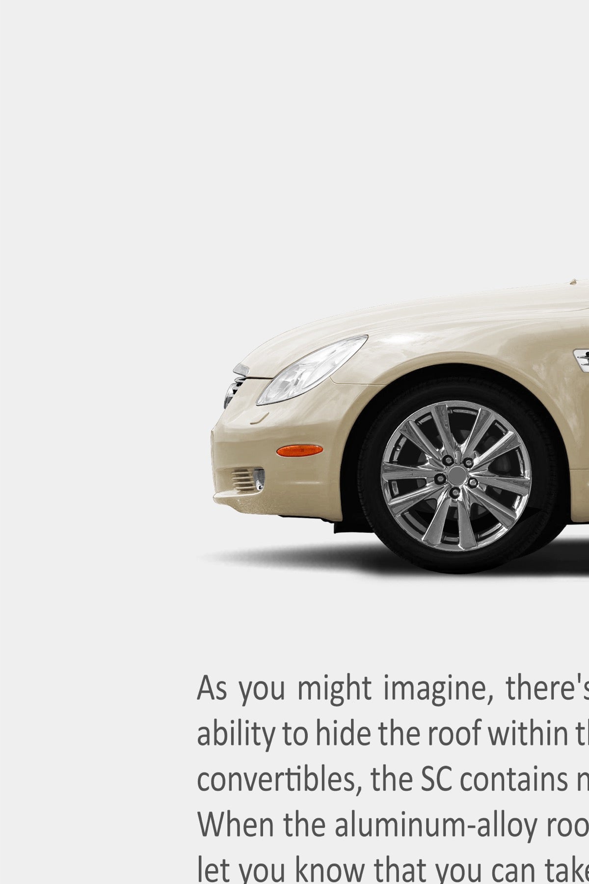 Lexus SC430 Vintage Print Ad (Commissioned)