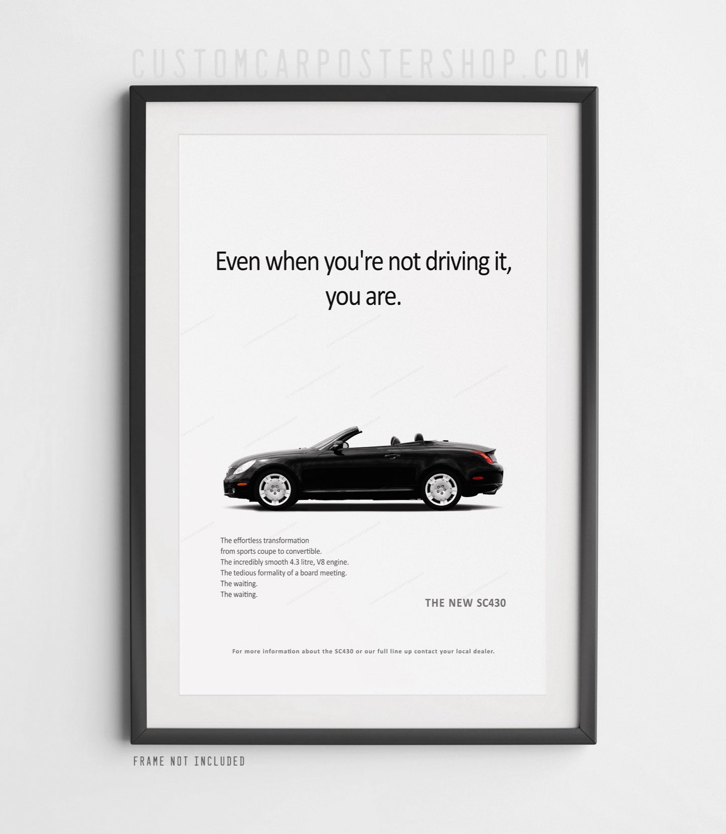 Lexus SC430 Print Ad - Driving It