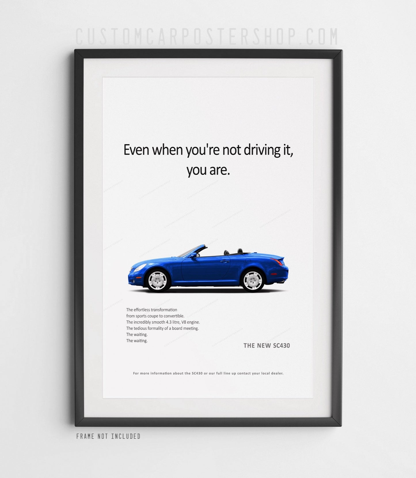 Lexus SC430 Print Ad - Driving It