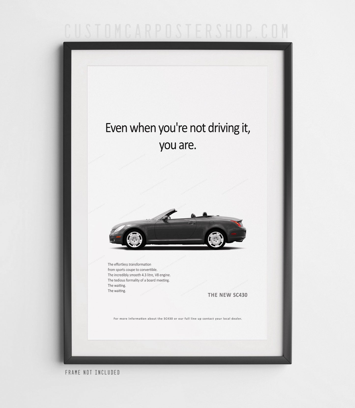 Lexus SC430 Print Ad - Driving It