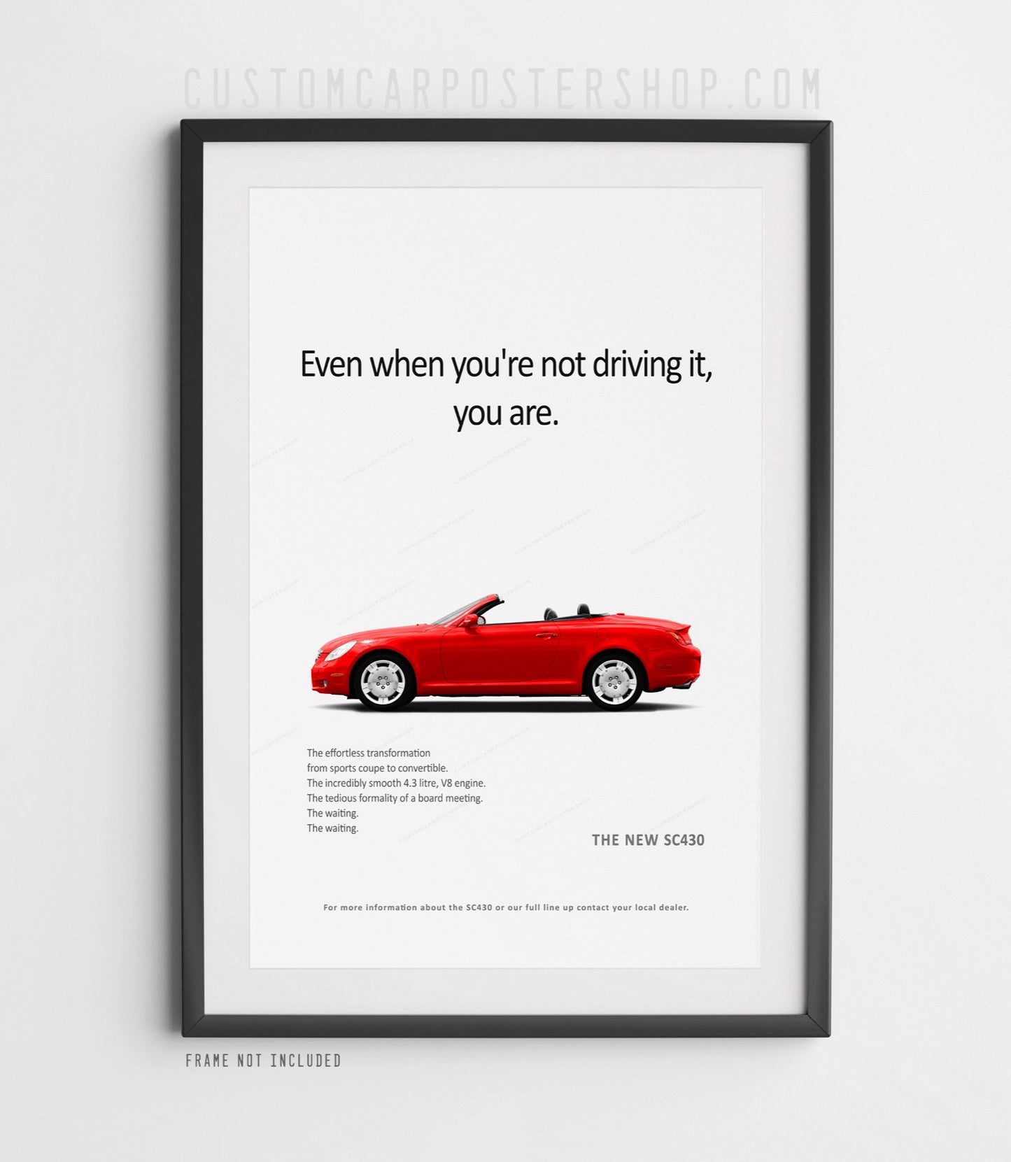 Lexus SC430 Print Ad - Driving It
