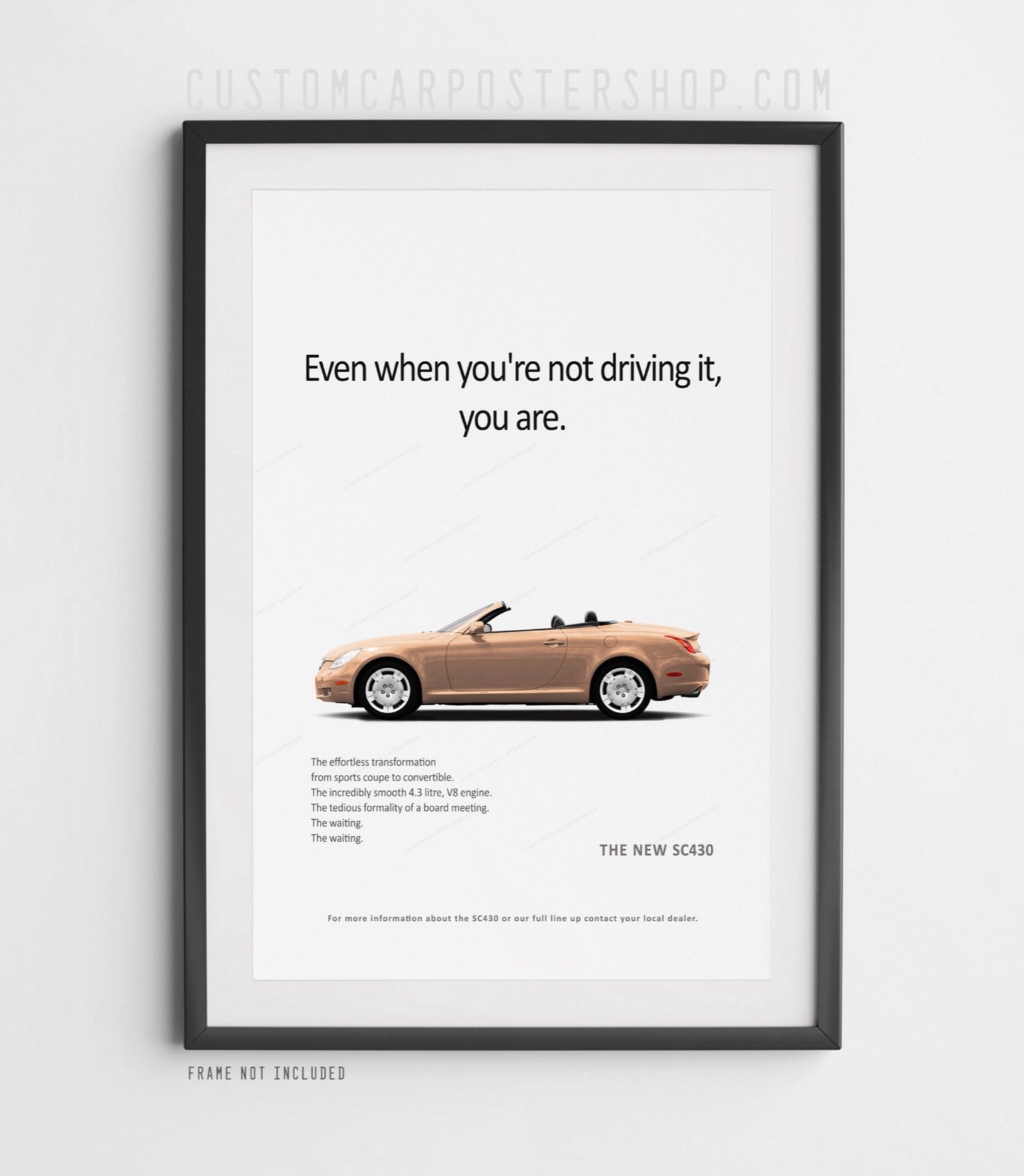Lexus SC430 Print Ad - Driving It