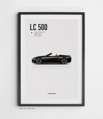 Lexus LC 500 Convertible Poster