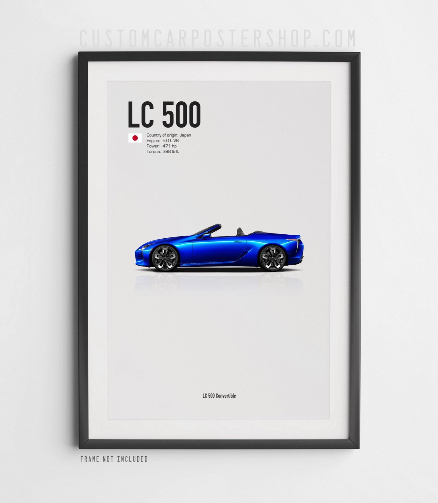 Lexus LC 500 Convertible Poster